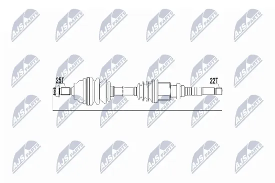 Antriebswelle Vorderachse NTY NPW-CT-019 Bild Antriebswelle Vorderachse NTY NPW-CT-019