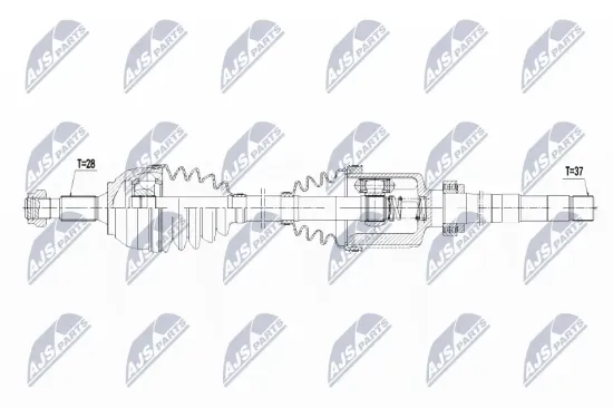 Antriebswelle Vorderachse rechts NTY NPW-CT-061 Bild Antriebswelle Vorderachse rechts NTY NPW-CT-061