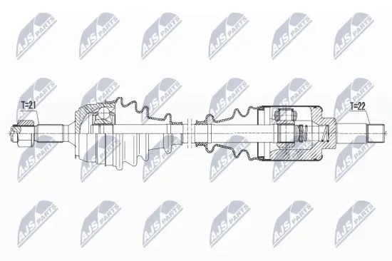 Antriebswelle Vorderachse links NTY NPW-CT-065 Bild Antriebswelle Vorderachse links NTY NPW-CT-065