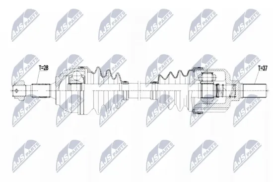 Antriebswelle Vorderachse links NTY NPW-CT-093 Bild Antriebswelle Vorderachse links NTY NPW-CT-093
