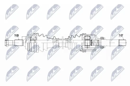 Antriebswelle Vorderachse rechts NTY NPW-CT-097 Bild Antriebswelle Vorderachse rechts NTY NPW-CT-097
