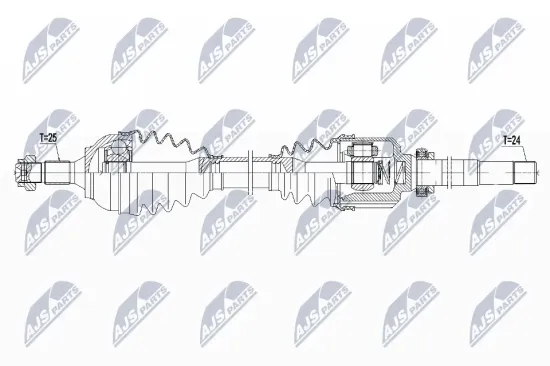 Antriebswelle Vorderachse rechts NTY NPW-CT-105 Bild Antriebswelle Vorderachse rechts NTY NPW-CT-105