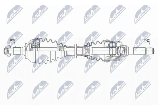 Antriebswelle Vorderachse rechts NTY NPW-CT-113 Bild Antriebswelle Vorderachse rechts NTY NPW-CT-113