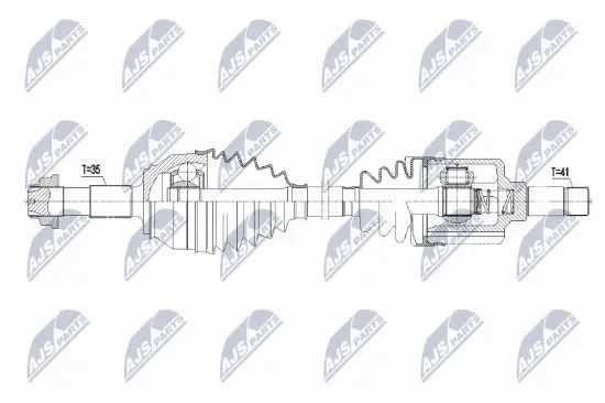 Antriebswelle Vorderachse links NTY NPW-CT-117 Bild Antriebswelle Vorderachse links NTY NPW-CT-117