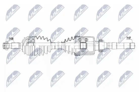 Antriebswelle Vorderachse rechts NTY NPW-CT-121 Bild Antriebswelle Vorderachse rechts NTY NPW-CT-121