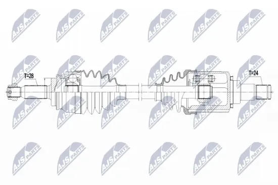 Antriebswelle Vorderachse links NTY NPW-CT-125 Bild Antriebswelle Vorderachse links NTY NPW-CT-125