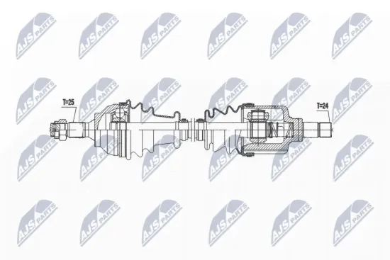 Antriebswelle Vorderachse links NTY NPW-CT-139 Bild Antriebswelle Vorderachse links NTY NPW-CT-139