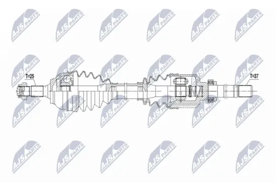 Antriebswelle Vorderachse rechts NTY NPW-CT-150 Bild Antriebswelle Vorderachse rechts NTY NPW-CT-150