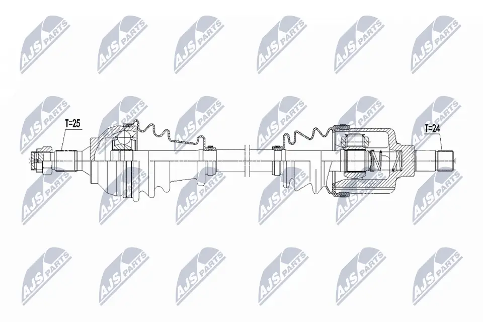 Gelenksatz, Antriebswelle Vorderachse links NTY NPW-FT-061