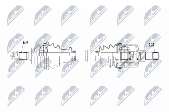 Gelenksatz, Antriebswelle Vorderachse links NTY NPW-FT-061 Bild Gelenksatz, Antriebswelle Vorderachse links NTY NPW-FT-061
