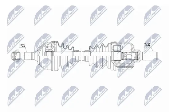 Antriebswelle Vorderachse links NTY NPW-CT-154 Bild Antriebswelle Vorderachse links NTY NPW-CT-154