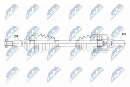 Antriebswelle Vorderachse links NTY NPW-CT-156 Bild Antriebswelle Vorderachse links NTY NPW-CT-156
