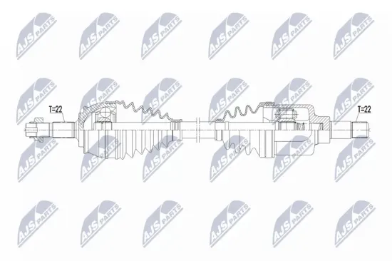Antriebswelle Vorderachse links NTY NPW-CT-158 Bild Antriebswelle Vorderachse links NTY NPW-CT-158