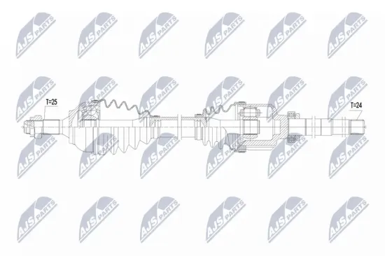 Antriebswelle Vorderachse rechts NTY NPW-CT-160 Bild Antriebswelle Vorderachse rechts NTY NPW-CT-160