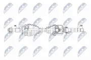 Antriebswelle Vorderachse rechts NTY NPW-CT-164