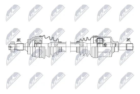 Antriebswelle Vorderachse links NTY NPW-CT-166 Bild Antriebswelle Vorderachse links NTY NPW-CT-166
