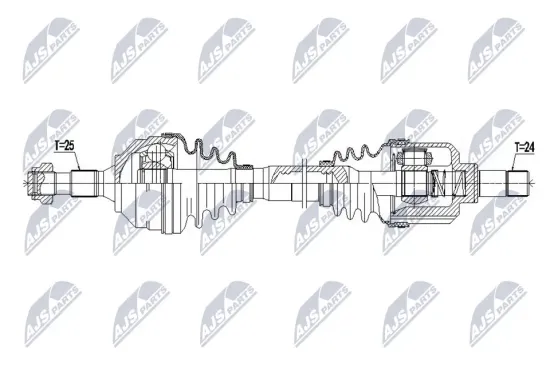 Antriebswelle Vorderachse links NTY NPW-CT-173 Bild Antriebswelle Vorderachse links NTY NPW-CT-173