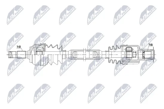 Antriebswelle Vorderachse rechts NTY NPW-CT-174 Bild Antriebswelle Vorderachse rechts NTY NPW-CT-174