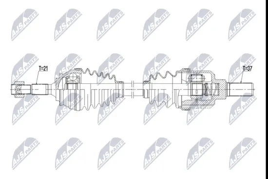 Antriebswelle Vorderachse links NTY NPW-CT-175 Bild Antriebswelle Vorderachse links NTY NPW-CT-175