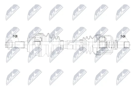 Antriebswelle Vorderachse links NTY NPW-CT-178 Bild Antriebswelle Vorderachse links NTY NPW-CT-178