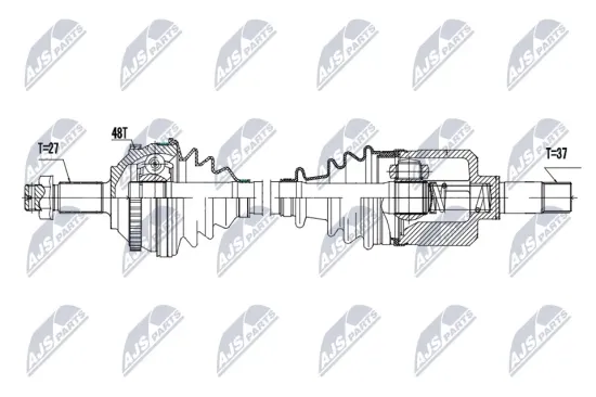 Antriebswelle Vorderachse links NTY NPW-CT-180 Bild Antriebswelle Vorderachse links NTY NPW-CT-180