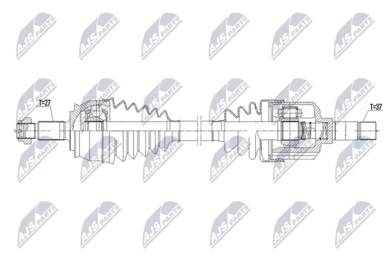 Antriebswelle Vorderachse links NTY NPW-CT-182 Bild Antriebswelle Vorderachse links NTY NPW-CT-182