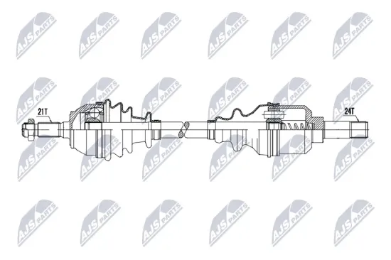 Antriebswelle Vorderachse links NTY NPW-CT-184 Bild Antriebswelle Vorderachse links NTY NPW-CT-184