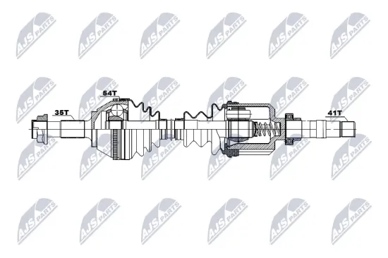 Antriebswelle Vorderachse rechts NTY NPW-CT-186 Bild Antriebswelle Vorderachse rechts NTY NPW-CT-186