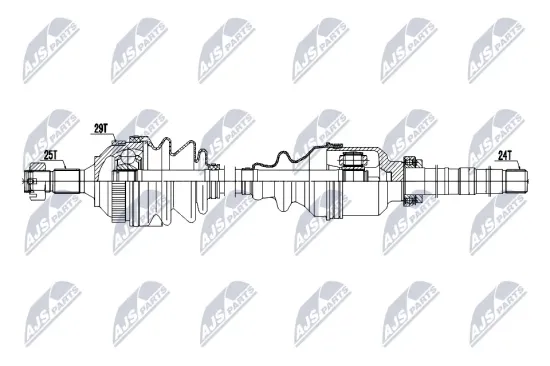 Antriebswelle Vorderachse rechts NTY NPW-CT-189 Bild Antriebswelle Vorderachse rechts NTY NPW-CT-189