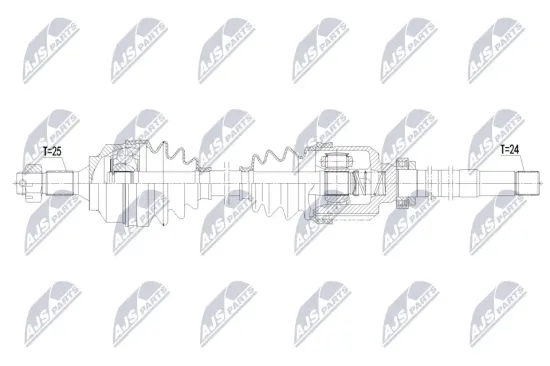 Antriebswelle Vorderachse rechts NTY NPW-CT-193 Bild Antriebswelle Vorderachse rechts NTY NPW-CT-193