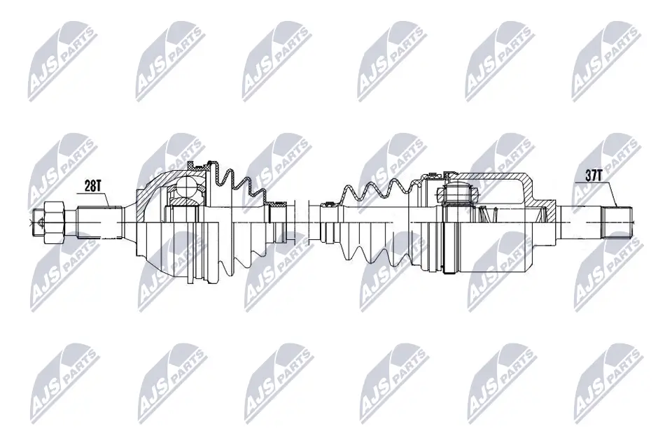 Antriebswelle Vorderachse links NTY NPW-CT-199