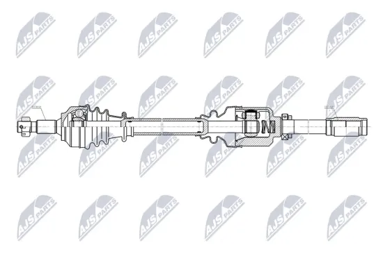 Antriebswelle Vorderachse rechts NTY NPW-CT-200 Bild Antriebswelle Vorderachse rechts NTY NPW-CT-200