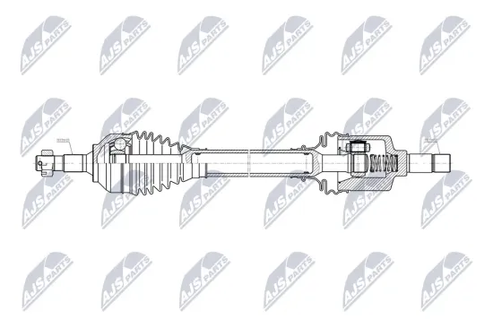 Antriebswelle Vorderachse links NTY NPW-CT-201 Bild Antriebswelle Vorderachse links NTY NPW-CT-201