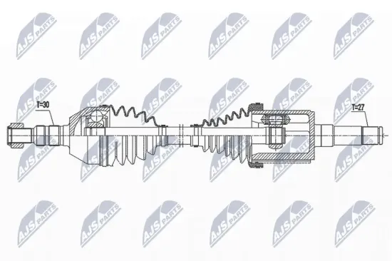 Antriebswelle Vorderachse links NTY NPW-DW-049 Bild Antriebswelle Vorderachse links NTY NPW-DW-049