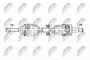 Antriebswelle Vorderachse rechts NTY NPW-DW-051