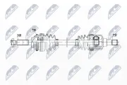Antriebswelle Vorderachse links NTY NPW-DW-053