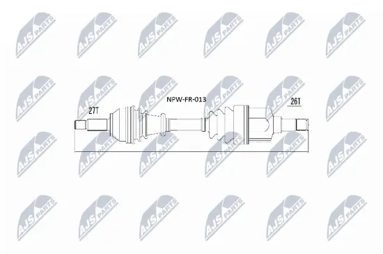 Antriebswelle Vorderachse links NTY NPW-FR-013 Bild Antriebswelle Vorderachse links NTY NPW-FR-013