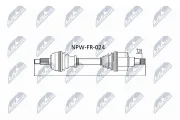 Antriebswelle Vorderachse links Vorderachse NTY NPW-FR-024