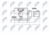 Gelenksatz, Antriebswelle Vorderachse links NTY NPW-FR-065 Bild Gelenksatz, Antriebswelle Vorderachse links NTY NPW-FR-065