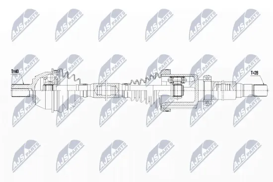 Antriebswelle Vorderachse rechts NTY NPW-FR-080 Bild Antriebswelle Vorderachse rechts NTY NPW-FR-080