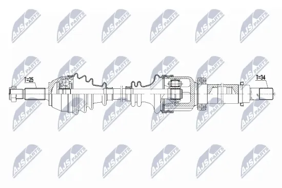 Antriebswelle Vorderachse rechts NTY NPW-FR-105 Bild Antriebswelle Vorderachse rechts NTY NPW-FR-105