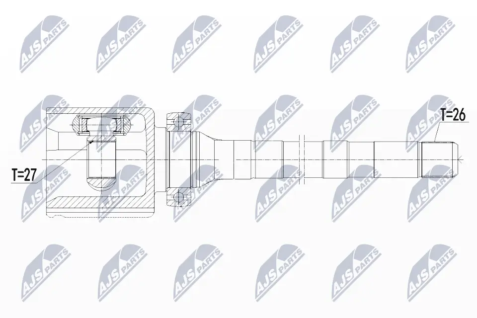 Gelenksatz, Antriebswelle rechts NTY NPW-FR-108