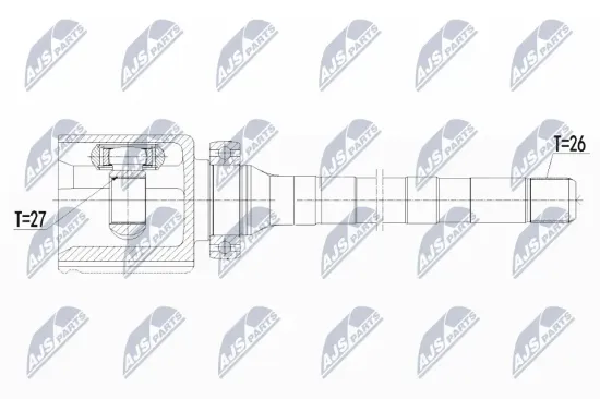 Gelenksatz, Antriebswelle rechts NTY NPW-FR-108 Bild Gelenksatz, Antriebswelle rechts NTY NPW-FR-108