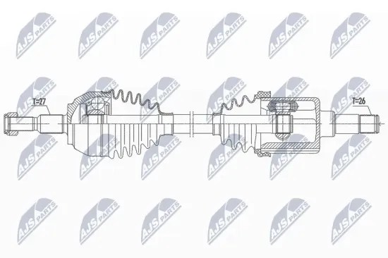 Antriebswelle Vorderachse links NTY NPW-FR-117 Bild Antriebswelle Vorderachse links NTY NPW-FR-117