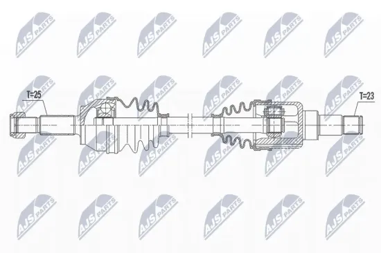 Antriebswelle Vorderachse links Vorderachse links NTY NPW-FR-119 Bild Antriebswelle Vorderachse links Vorderachse links NTY NPW-FR-119