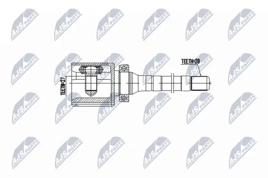 Gelenksatz, Antriebswelle Vorderachse rechts NTY NPW-FR-122 Bild Gelenksatz, Antriebswelle Vorderachse rechts NTY NPW-FR-122