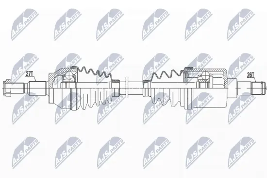 Antriebswelle Vorderachse links NTY NPW-FR-129 Bild Antriebswelle Vorderachse links NTY NPW-FR-129