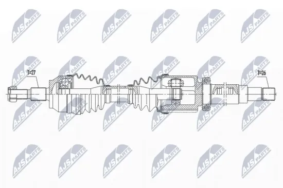 Antriebswelle Vorderachse rechts NTY NPW-FR-145 Bild Antriebswelle Vorderachse rechts NTY NPW-FR-145