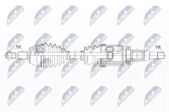 Antriebswelle Vorderachse rechts NTY NPW-FR-149 Bild Antriebswelle Vorderachse rechts NTY NPW-FR-149