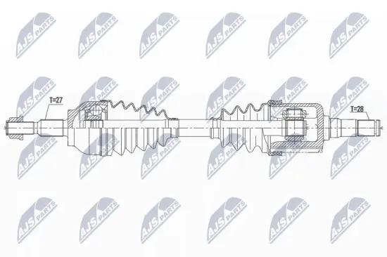 Antriebswelle Vorderachse links NTY NPW-FR-161 Bild Antriebswelle Vorderachse links NTY NPW-FR-161
